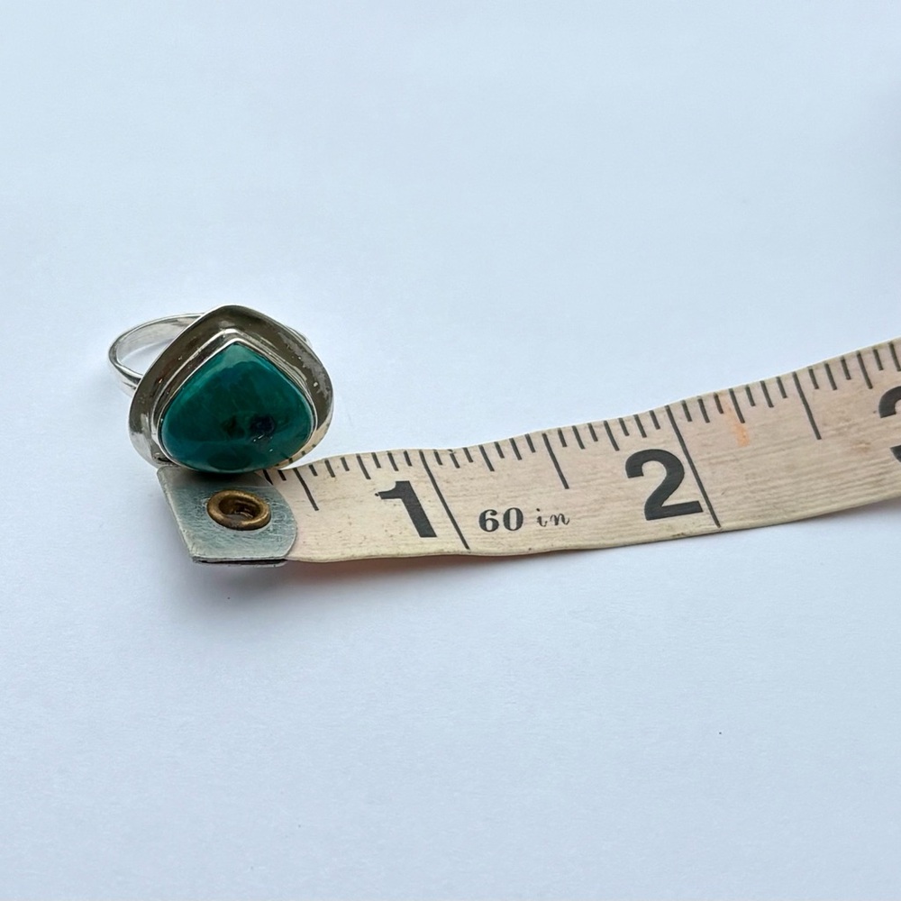 Azurite Chrysocolla Ring - Picture 14 of 15